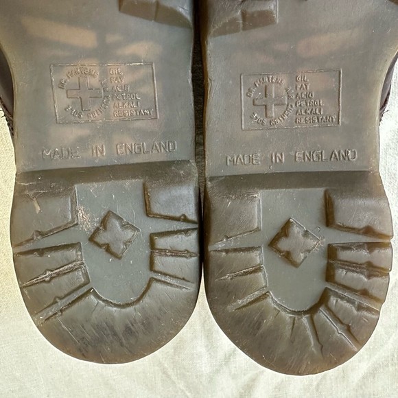 Vintage Dr. Martens Mens Oxford Shoes Brown Leather ENGLAND MADE - Picture 11 of 11